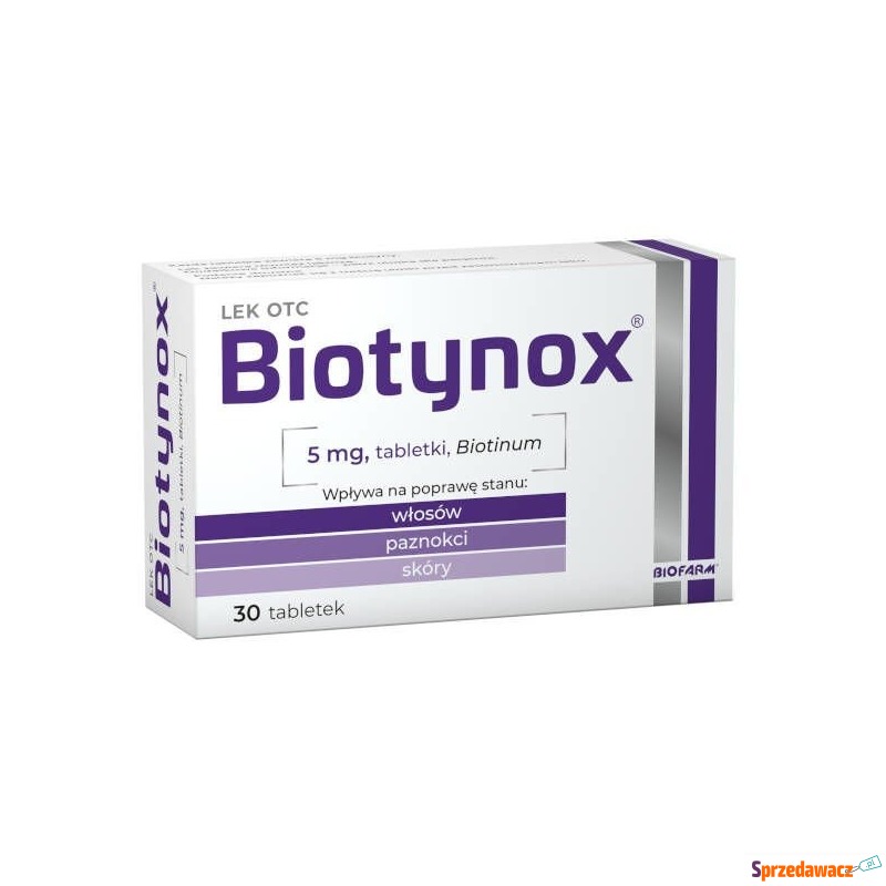 Biotynox 5mg x 30 tabletek - Witaminy i suplementy - Zielona Góra