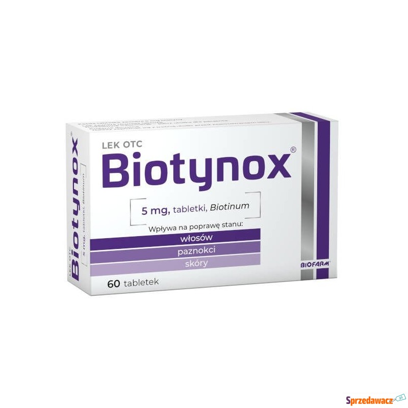 Biotynox 5mg x 60 tabletek - Witaminy i suplementy - Radom