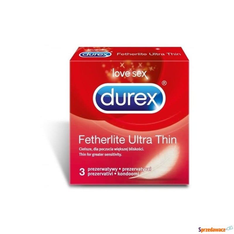 Prezerwatywa durex fetherlite ultra thin x 3 sztuki - Antykoncepcja - Grodzisk Wielkopolski