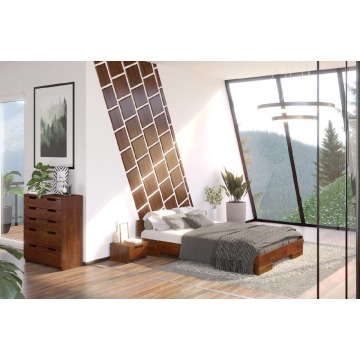 łóżko drewniane sosnowe skandica spectrum niskie