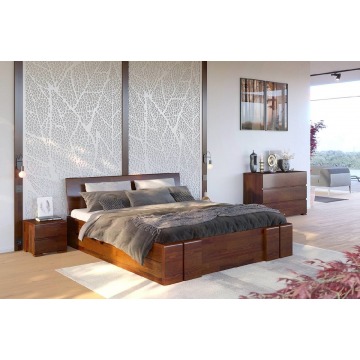 łóżko drewniane sosnowe z szufladami skandica vestre maxi & dr