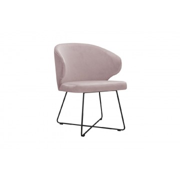 nowoczesne krzesło tapicerowane eddy x na metalowych nogach