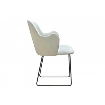 nowoczesne krzesło tapicerowane natan u na metalowych nogach