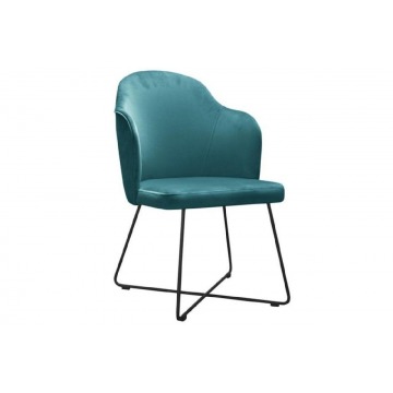 nowoczesne krzesło tapicerowane samson x na metalowych nogach