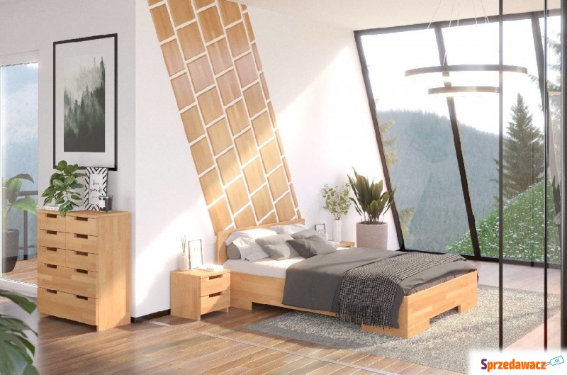 łóżko drewniane bukowe skandica spectrum maxi - Łóżka - Rybarzowice
