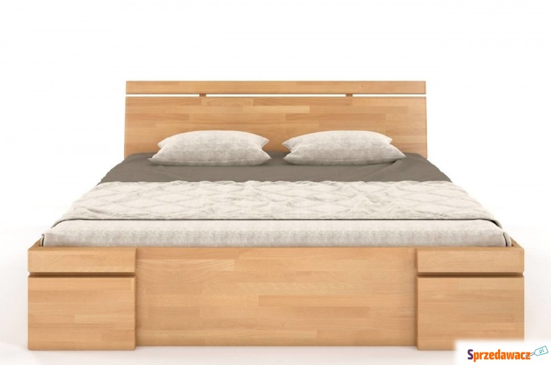 łóżko drewniane bukowe z szufladami skandica... - Łóżka - Kłodzko