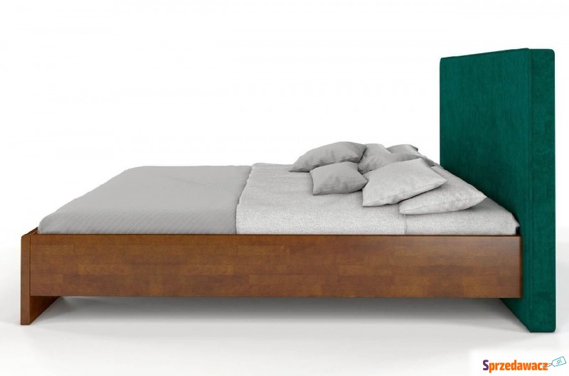 łóżko drewniane bukowe visby hessel z tapicer... - Łóżka - Chruszczobród