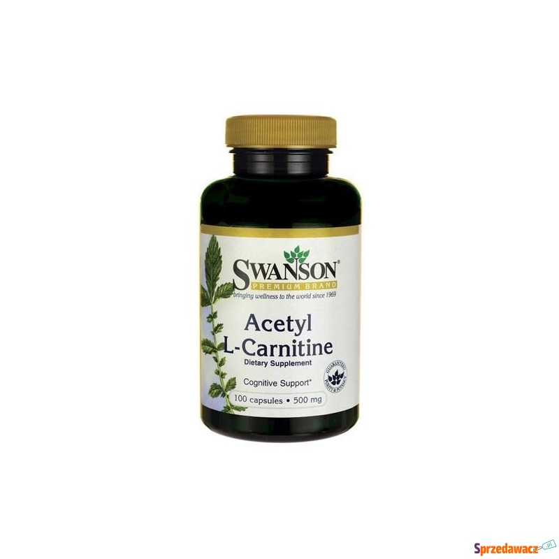 Swanson acetyl l-carnitine 500mg x 100 kapsułek - Witaminy i suplementy - Pruszków
