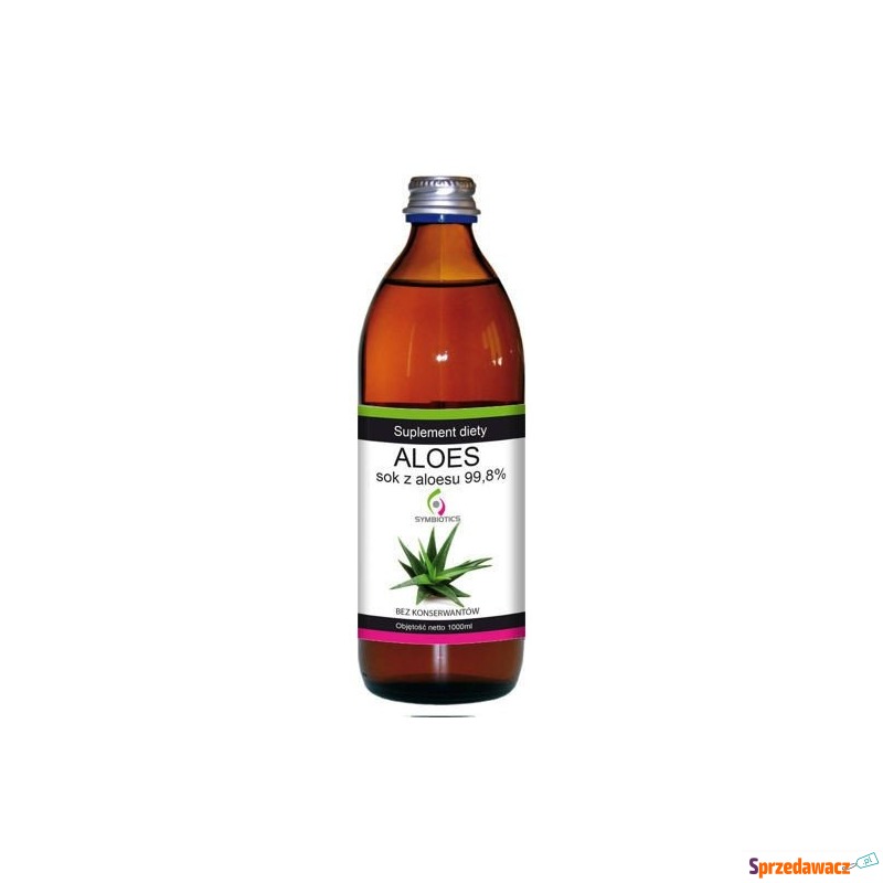 Aloes sok z aloesu 99,8% płyn 1000ml - Witaminy i suplementy - Płock