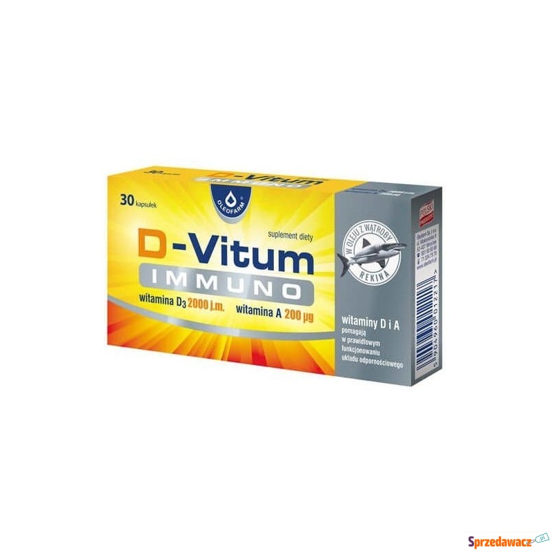 D-vitum immuno d+a x 30 kapsułek - Witaminy i suplementy - Kołobrzeg
