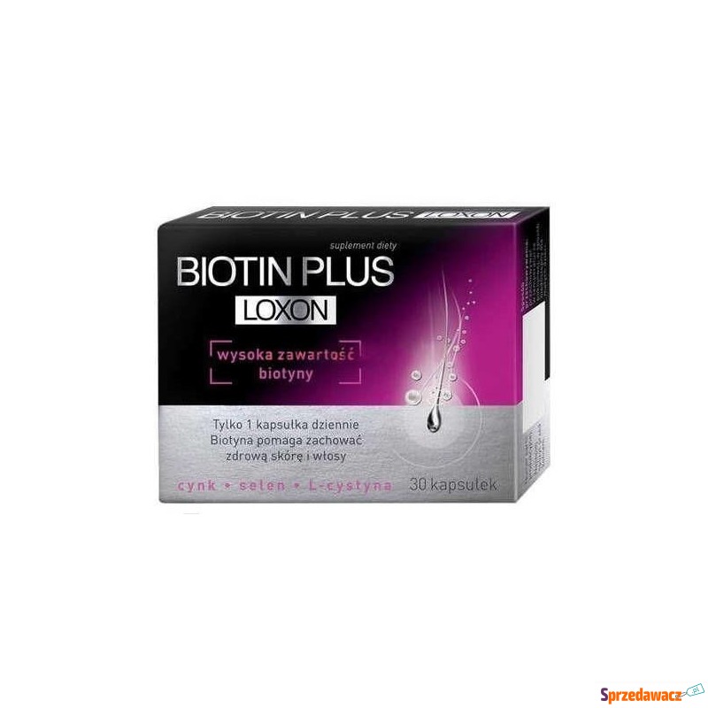 Biotin plus loxon x 30 kapsułek - Witaminy i suplementy - Mozów