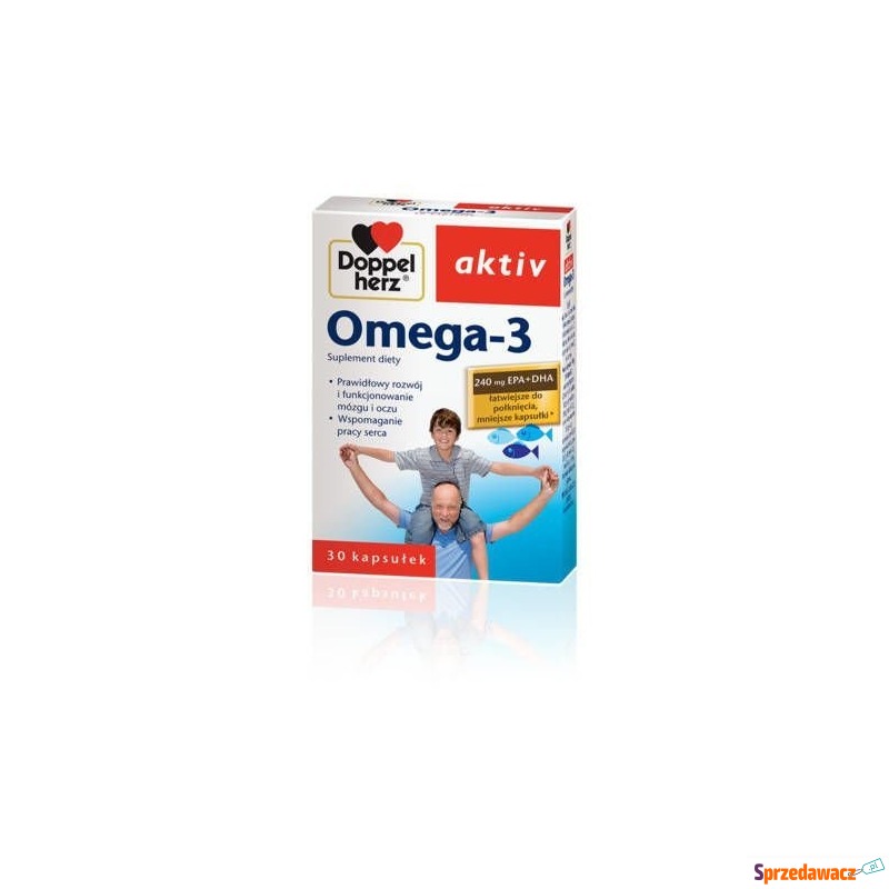 Doppelherz aktiv omega-3 x 30 kaps. - Witaminy i suplementy - Tarnobrzeg