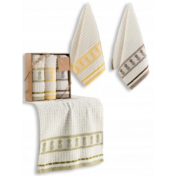 Ręcznik bawełniany haft ręczniki 50x30cm 3szt.