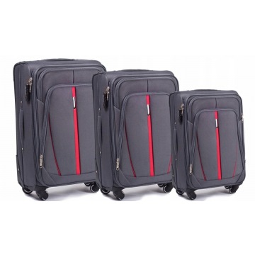 Komplet walizek walizki podróżnych bagaż miękkie 3