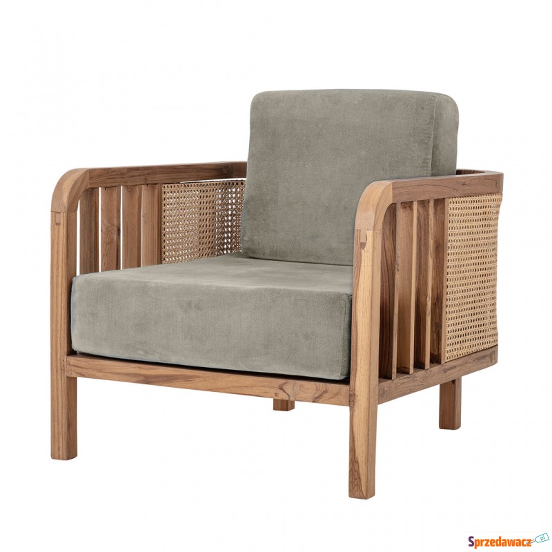Fotel Felucca drewno tekowe plecionka - Sofy, fotele, komplety... - Wyczechowo