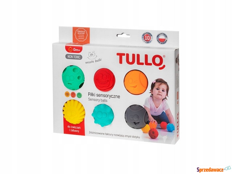 Piłki sensoryczne piłeczki dla dzieci 4 szt - Interaktywne, kreatywne... - Piła
