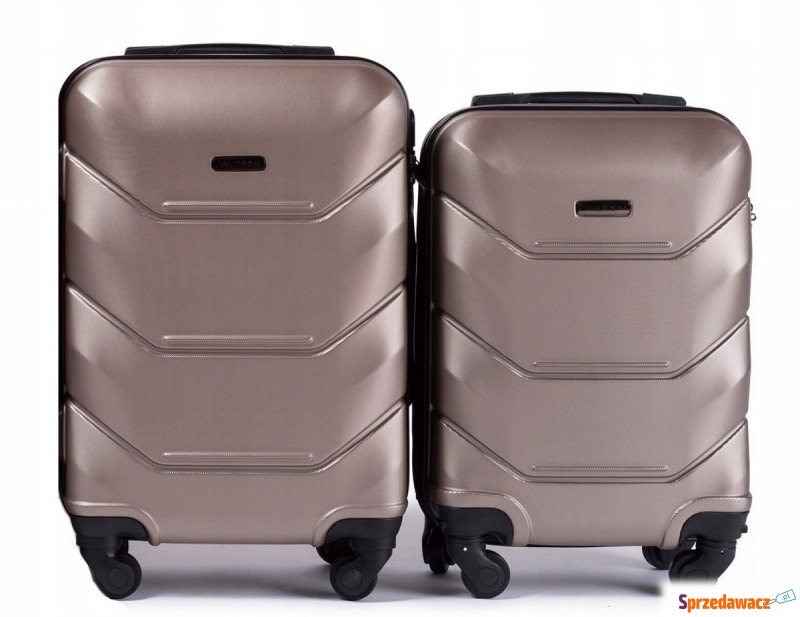 Komplet walizek walizki podróżnych bagaż twarde... - Walizki - Bielany Wrocławskie