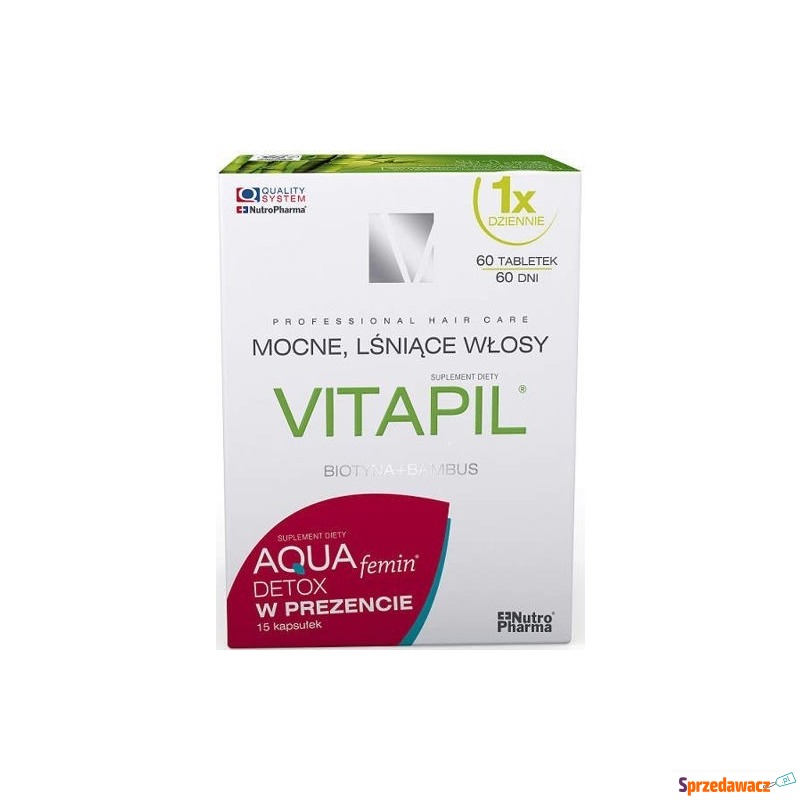Vitapil 60 tabletek + gratis aquafemin detox 15... - Witaminy i suplementy - Słupsk