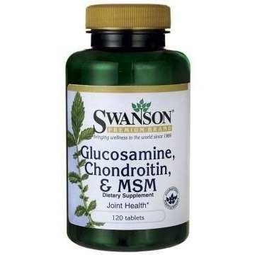 Swanson glukozamina, chondroityna & msm x 120 tabletek