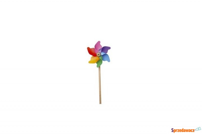 Giobas, Drewniany kolorowy wiatraczek 30 cm - Zabawki ogrodowe i plażowe - Koło