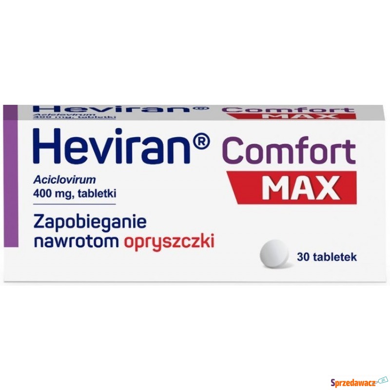Heviran comfort max 0,4g x 30 tabletek - Balsamy, kremy, masła - Łomża