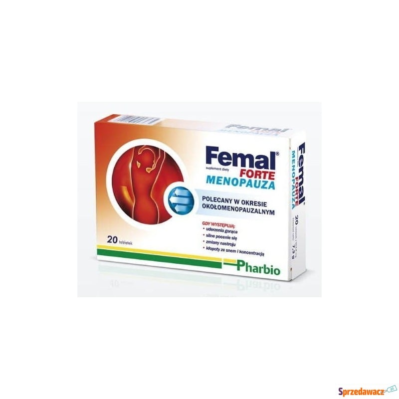 Femal forte menopauza x 20 tabletek - Witaminy i suplementy - Bartoszyce