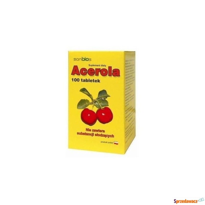 Acerola x 100 tabletek - Witaminy i suplementy - Ostrołęka