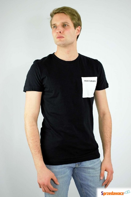 
t-shirt męski calvin klein czarny
 - Bluzki, koszulki - Rutka-Tartak