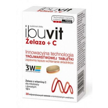 Ibuvit żelazo + c x 30 tabletek