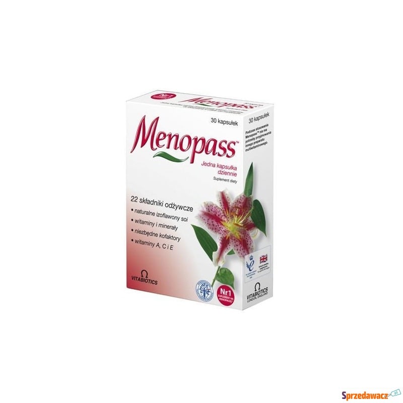 Menopass x 30 kapsułek - Witaminy i suplementy - Jelenia Góra