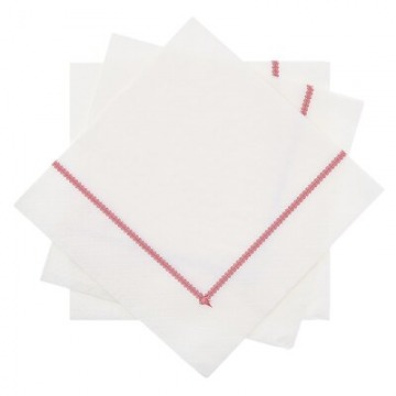 Serwetki papierowe DUKA RIVIERA 20 sztuk 33x33 cm czerwone białe