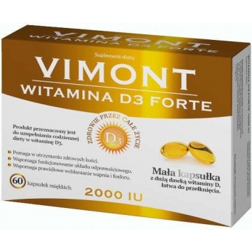 Vimont witamina d3 forte 2000j.m x 60 kapsułek