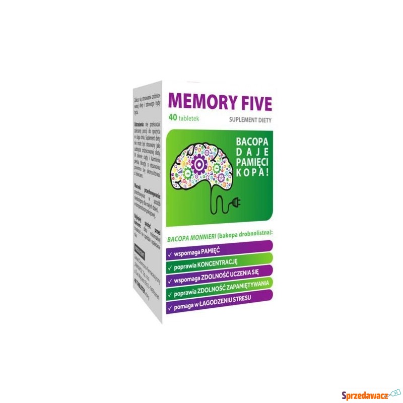 Memory five x 40 tabletek - Witaminy i suplementy - Ostrów Wielkopolski