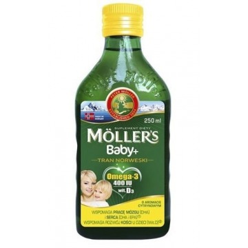 Moller's baby+ tran norweski cytrynowy 250ml