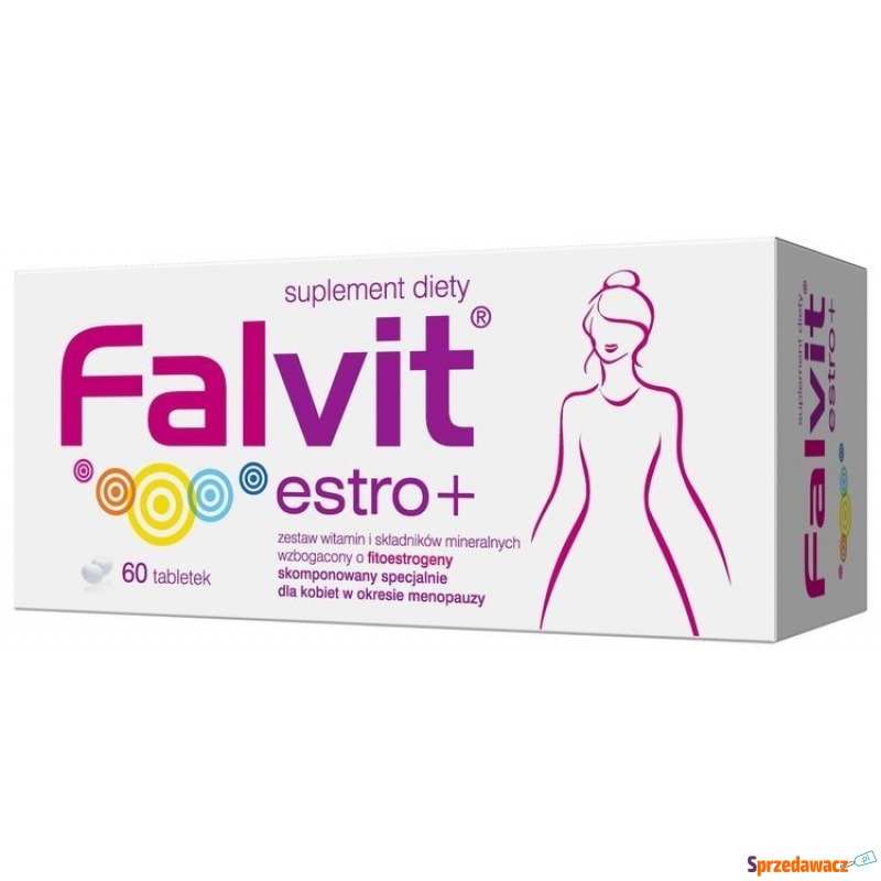 Falvit estro+ x 60 tabletek - Witaminy i suplementy - Łowicz