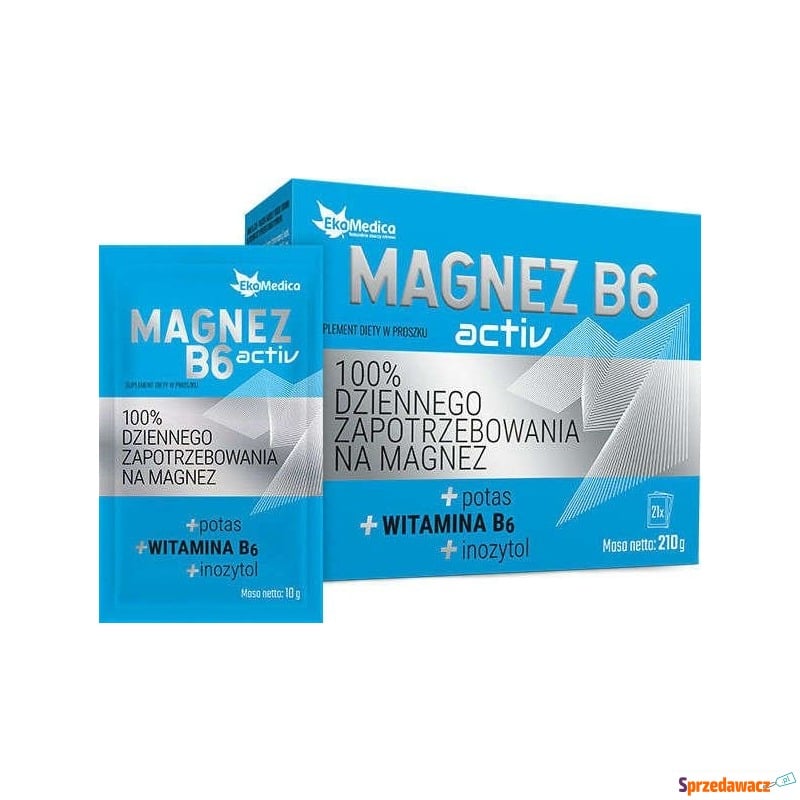 Magnez b6 activ x 21 saszetek - Witaminy i suplementy - Zabrze