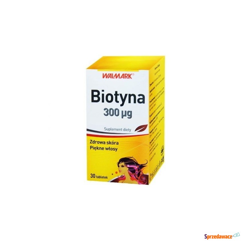 Biotyna 300 mcg x 30 tabletek - Witaminy i suplementy - Grudziądz