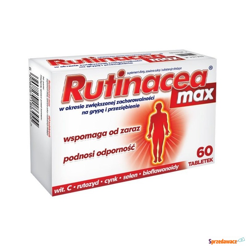 Rutinacea max x 60 tabletek - Witaminy i suplementy - Starogard Gdański