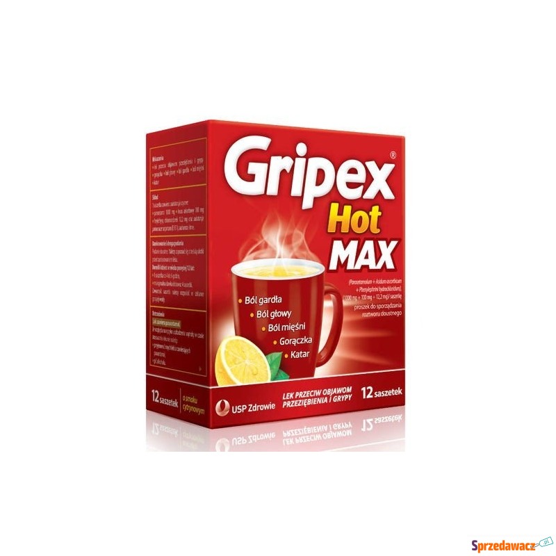 Gripex hot max x 12 saszetek - Leki bez recepty - Czeladź