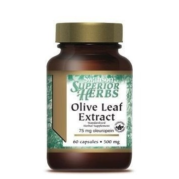 Swanson olive leaf extract (liść oliwny) 500mg x 60 kapsułek