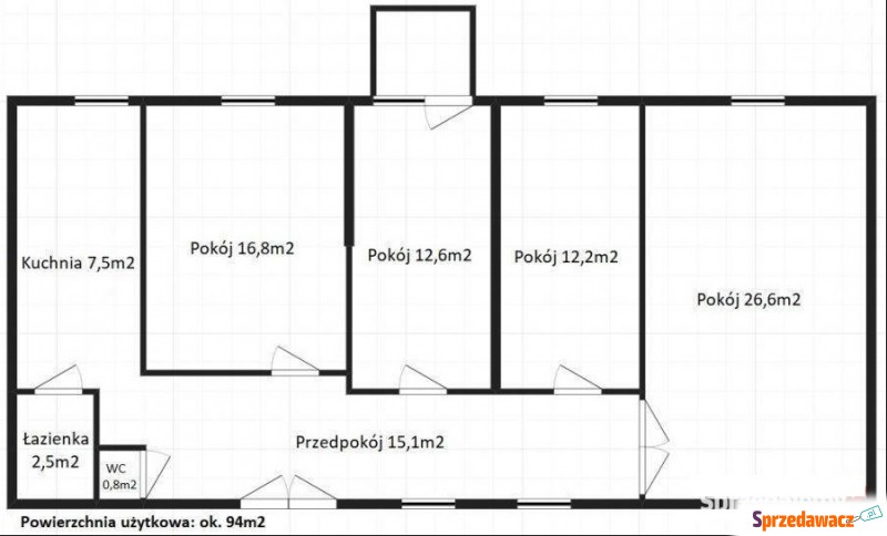 Mieszkanie  4 pokojowe Lublin,   94 m2, drugie piętro - Sprzedam