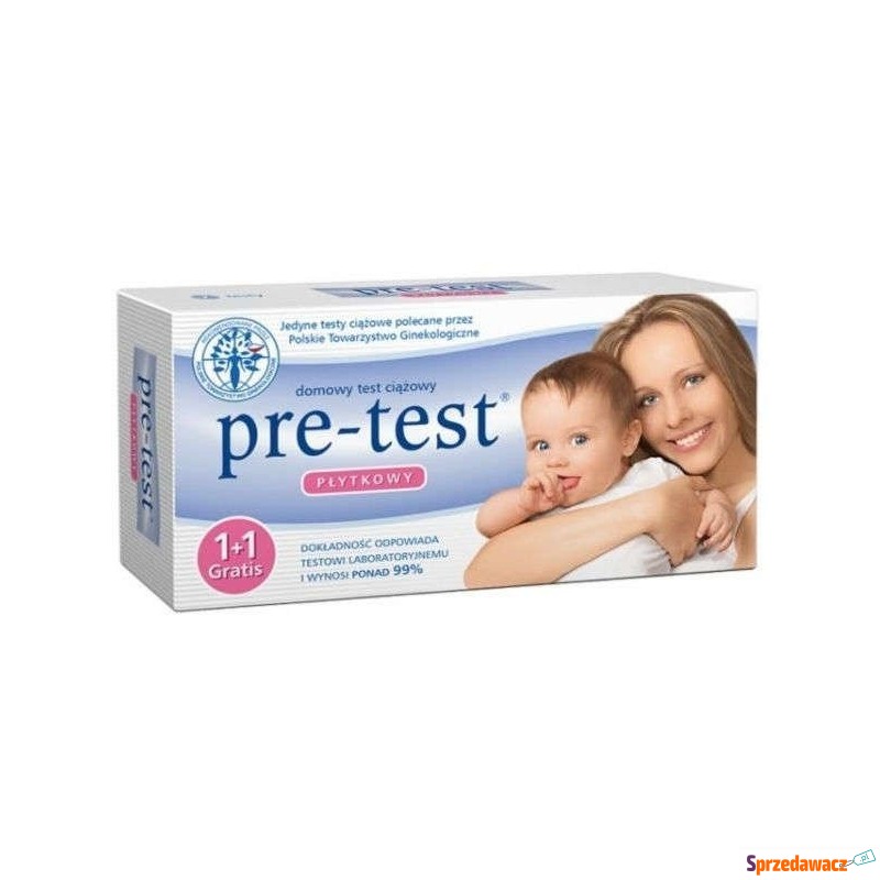 Pre-test test ciążowy płytkowy 1+1 gratis - Pozostałe artykuły - Pruszcz Gdański