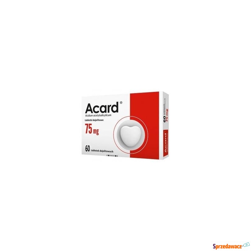 Acard 75mg x 60 tabletek - Witaminy i suplementy - Łapy