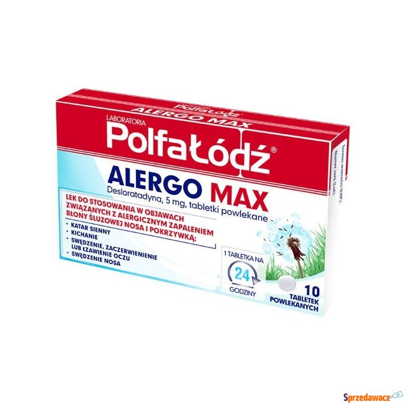 Alergo max 5mg x 10 tabletek - Leki bez recepty - Gliwice