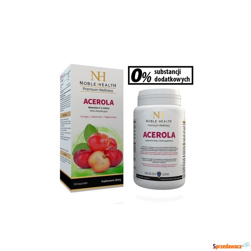 Acerola noble health x 60 kapsułek - Witaminy i suplementy - Krupniki
