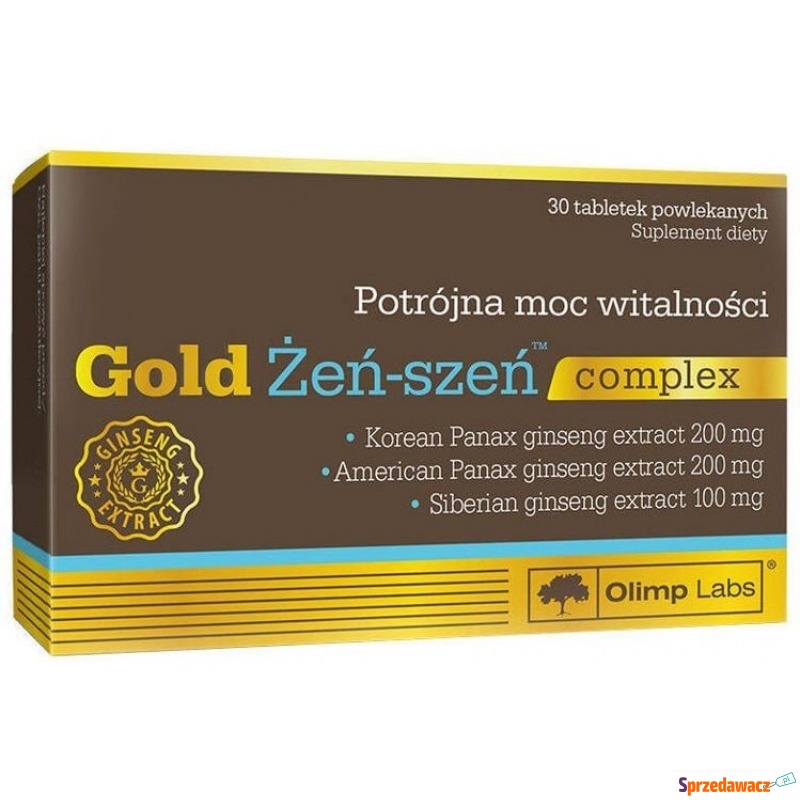 Olimp gold żeń-szeń complex x 30 tabletek - Witaminy i suplementy - Chocianowice