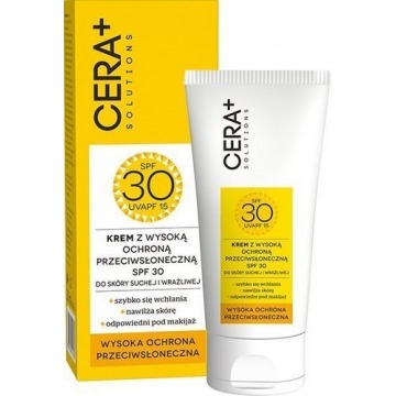 Cera+ solutions krem z wysoką ochronną przeciwsłoneczną spf30 do skóry suchej i wrażliwej 50ml