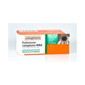 Echinacea ratiopharm max x 50 tabletek