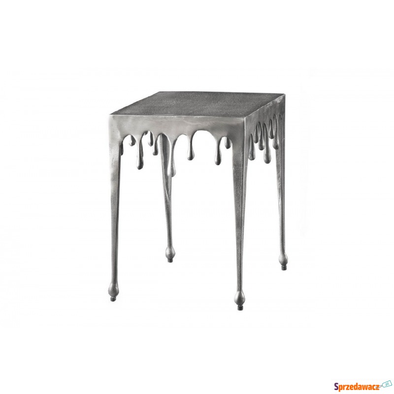stolik liquid line 34 cm srebrny - Stoły, stoliki, ławy - Siedlęcin