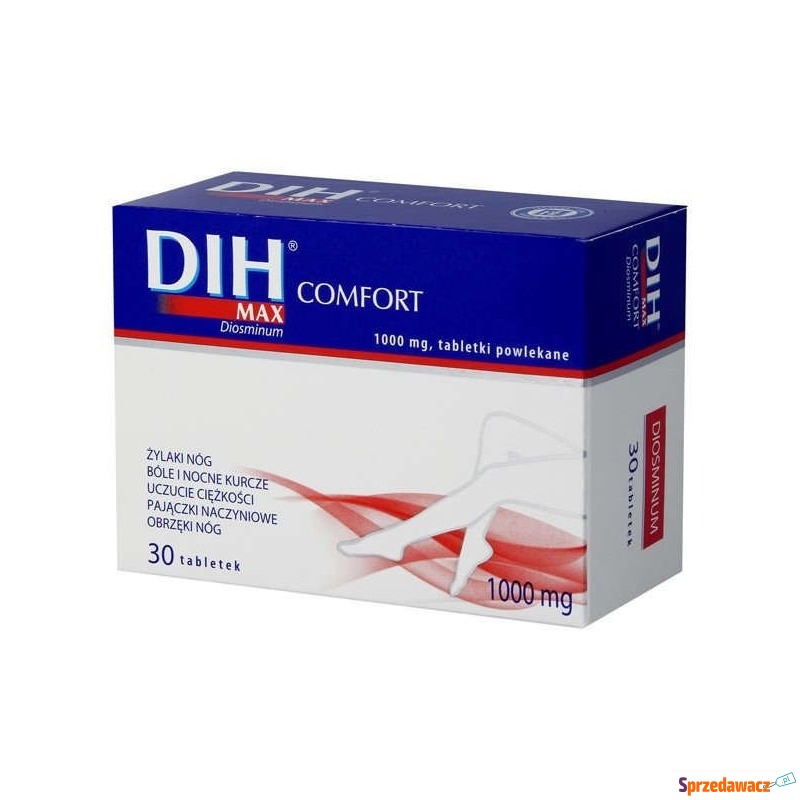 Dih max comfort 1000mg x 30 tabletek powlekanych - Pielęgnacja dłoni, stóp - Dębica